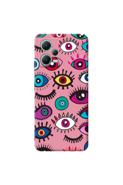 Other Xiaomi Redmi Note 12 Pro 5G Multiple eyes Pink Colored Silicone TPU Θήκη