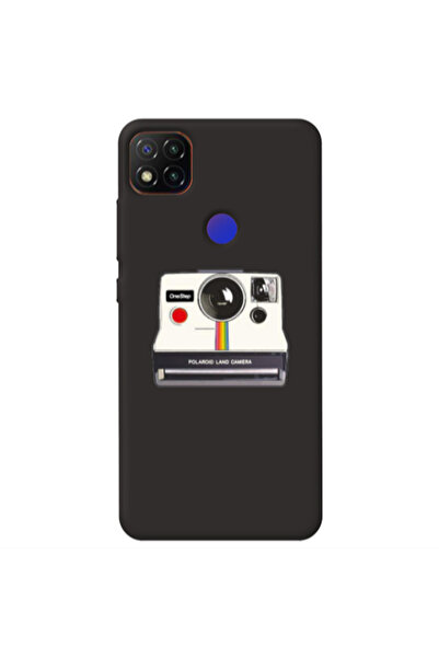 Other Xiaomi Redmi 9c Polaroid land camera Black Colored Silicone TPU Θήκη