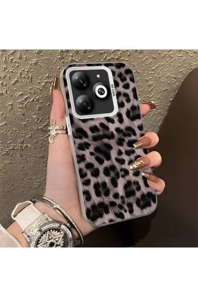 ARTISHELL Infinix Smart 8/8 Pro/8 Plus Uyumlu Hafif lüks, leopar desenli, şık...