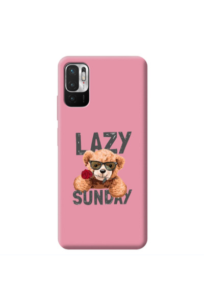 Other Xiaomi Redmi Note 10 Pro 5G Lazy sunday Pink Colored Silicone TPU Θήκη