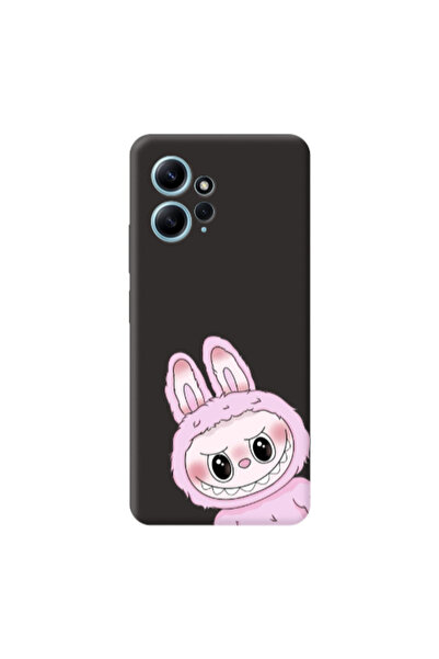 Other Xiaomi Redmi Note 12 4G Labubu 6 Black Colored Silicone TPU Θήκη