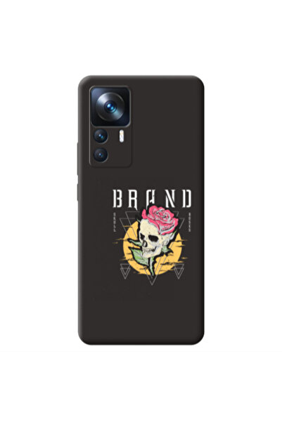 Other Xiaomi Mi 12T Skull Roses Black Colored Silicone TPU Θήκη