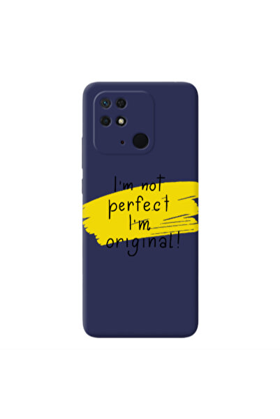 Other Xiaomi Redmi 10C I m not perfect Dark blue Colored Silicone TPU Θήκη