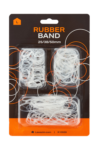 Lawazim Rubber Band Set in 25mm, 38mm and 50mm Sizes for Home, Office and Crafts