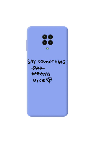 Other Xiaomi Redmi Note 9 Pro Say Something Light Purple Colored Silicone TPU...