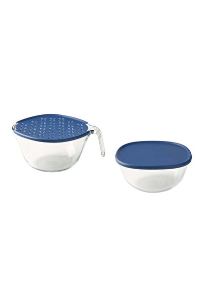 IKEA Sumpcypress Glass Serving Bowl Glass 2 Pieces