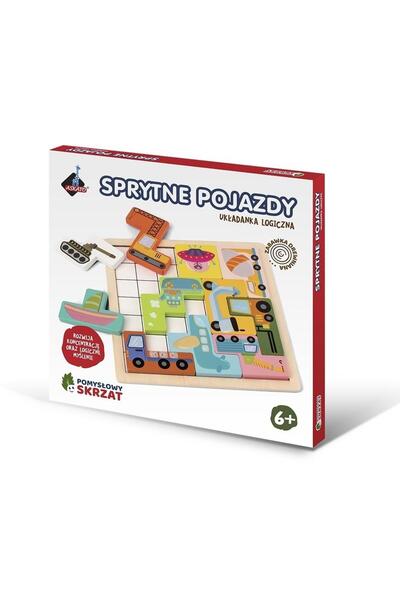 Askato Puzzle lemn Pomyslowy Skrzat multicolor 20x20cm