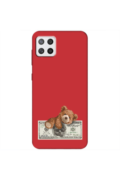 Other Samsung A22 5G Money Style Red Colored Silicone TPU Θήκη