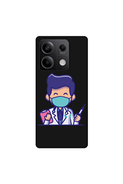 Other Xiaomi Redmi Note 13 5G Specialist Doctor Black Colored Silicone TPU Θήκη