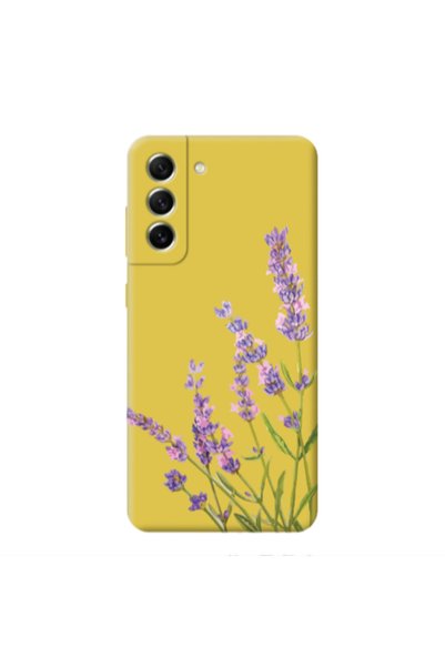 Other Samsung S21 Flowers 8 Yellow Colored Silicone TPU Θήκη