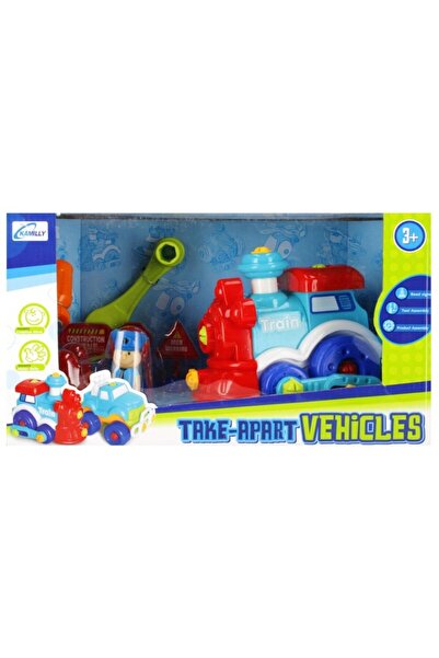 MC Micostore Tren de construit MegaCreative 382263, accesorii incluse, plasti...