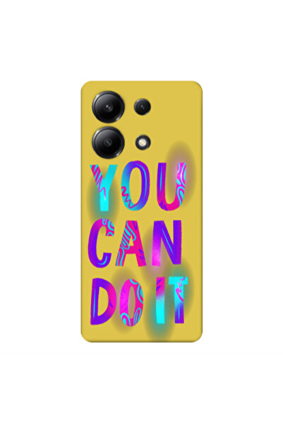 Other Xiaomi Redmi Note 13 4G You Can Doit Yellow Colored Silicone TPU Θήκη