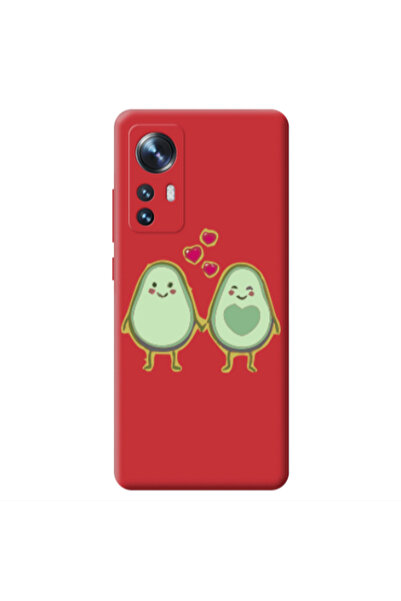 Other Xiaomi Mi 12 Avocados Red Colored Silicone TPU Θήκη