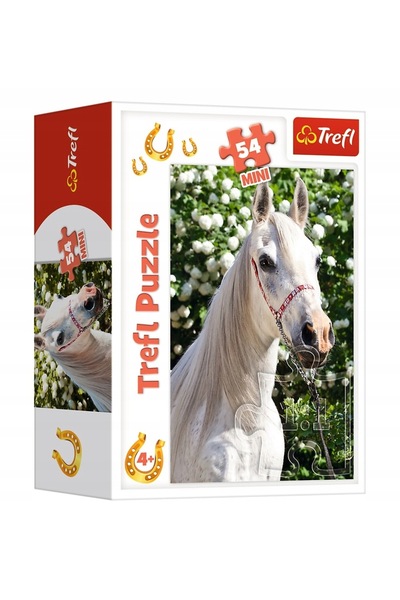 Trefl Puzzle mini Cal alb, 54 piese
