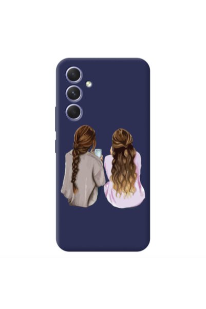 Other Samsung A54 Friends Dark blue Colored Silicone TPU Θήκη