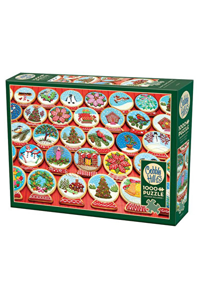 Cobble Hill Puzzle cu 1000 de piese - Glob de zapada cu fursecuri (40260)