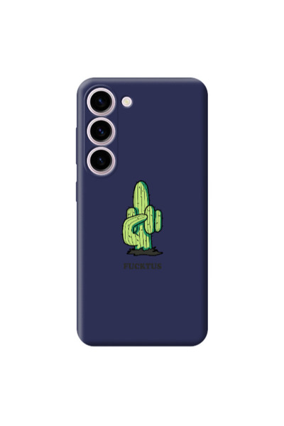 Other Samsung S23 Green Cactus Dark Grey Colored Silicone TPU Θήκη