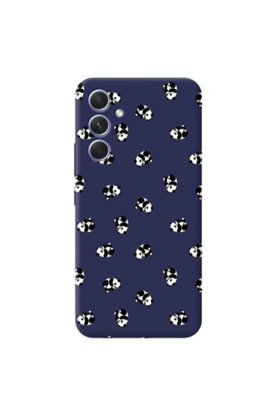 Other Samsung A26 Small Pandas Dark blue Colored Silicone TPU Θήκη