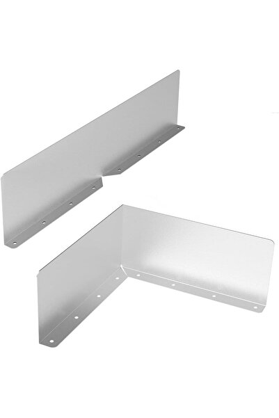 Arabest 2-Piece Gutter Valley Splash Guards,Bent Style,Durable Aluminum Roofi...