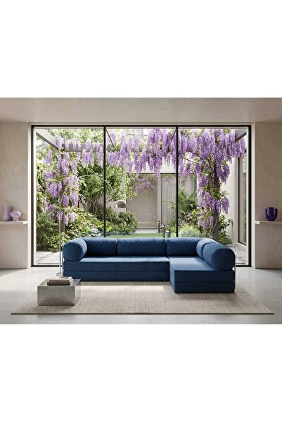 NESTİME Nestime® 300x200 cm Açık Köşe Modüler Sünger Koltuk Takımı 22 DNS ORG...
