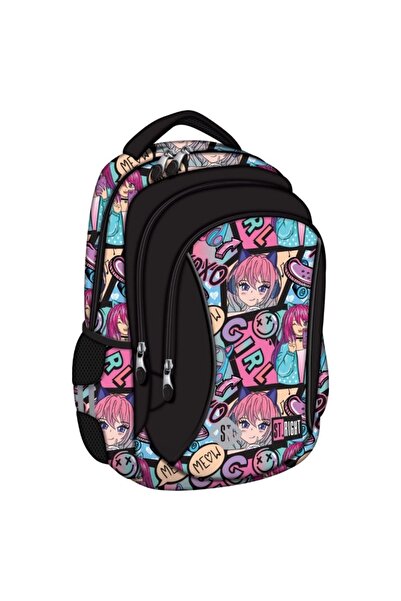 MC Micostore Ghiozdan Manga Girl BP26, 39cm, 3 compartimente, 697982