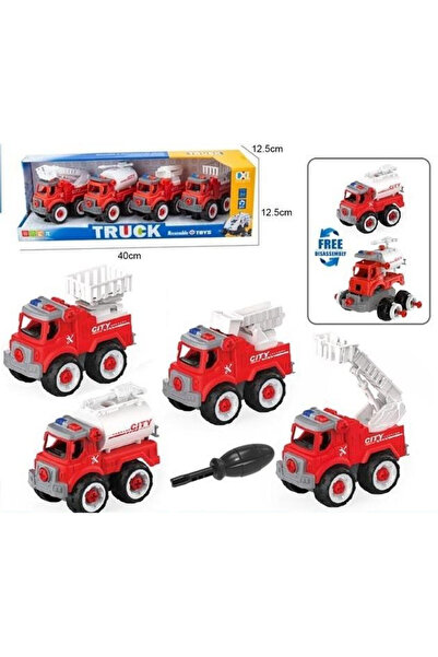 OEM Merkpol Set 4 piese pentru pompieri, asamblate, cu surubelnita