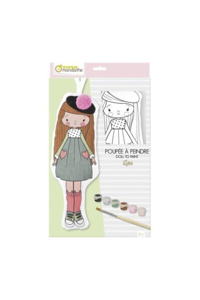 OEM Clairefontaine Papusa Lisa din material textil pentru pictat, pentru copi...