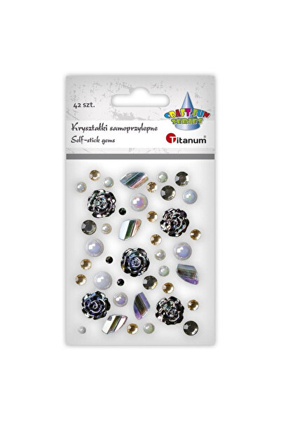 OEM Cristale de titan autoadezive, mix gri trandafiriu, 42 bucăți, 4-15 mm