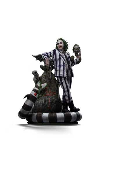 OEM Figurina Beetlejuice Art Scale 1/10, Iron Studios, 19x14x19cm, multicolor