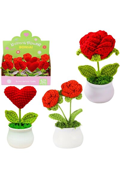OEM Figurina decorativa Trifox Love Edition, crosetata in ghiveci, model tran...