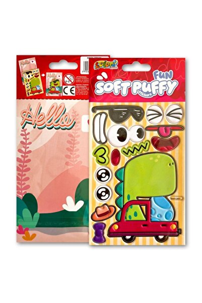OEM Set de autocolante puffy dino Penmate cu suport pentru crearea de felicit...