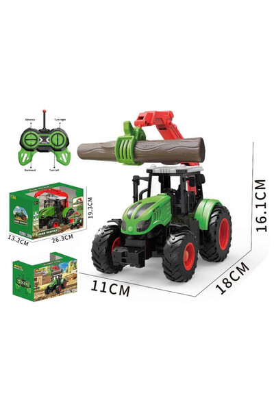 OEM Tractor telecomandat RC Madej, scară 1:24, cutie deschisă.