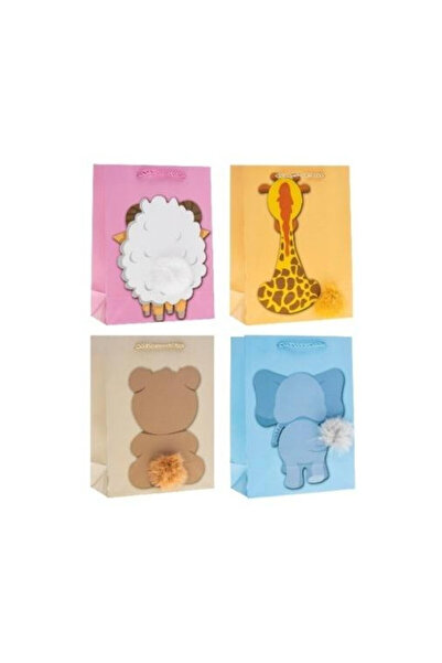 OEM Punga cadou/sacosa Rozette mix 31x40x12 cm, format 408x315 mm, multicolor