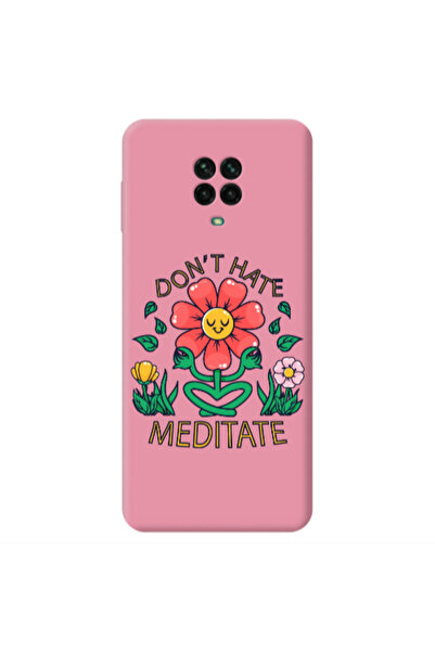 Other Xiaomi Redmi Note 9 Pro Meditate Pink Colored Silicone TPU Θήκη