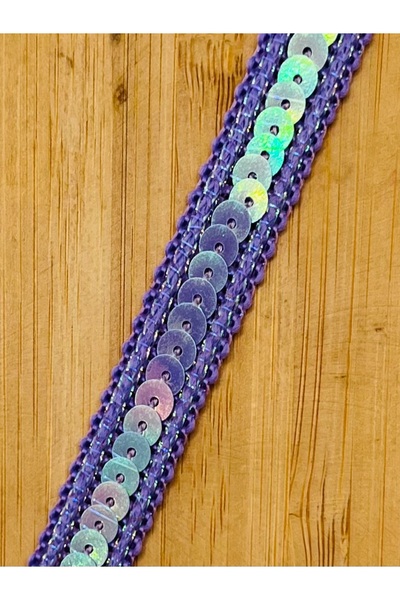 Öztürk Tuhafiye Laser Cut Plastic Sequin Embroidered Decorative Knitted Strip...