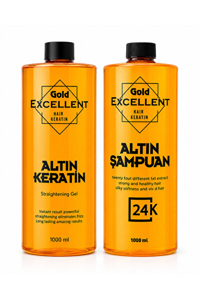 NEHOLİA Gold Excellent Gold keratin Altın Keratin Şampuan ve Keratin Jel 2’li...
