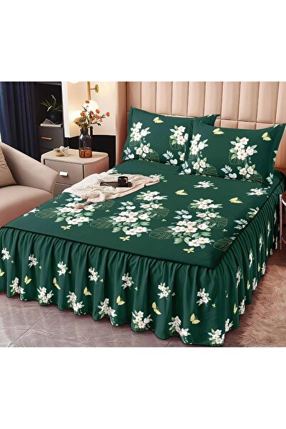 Truva Home Lenjerie Finet Pucioasa | 3 Piese cu Cearceaf cu Elastic și Volane...