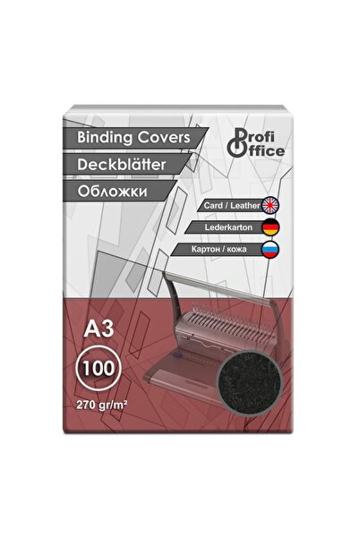 MC Micostore Coperta indosariere A3, carton negru, imitatie piele, 270g/mp, t...