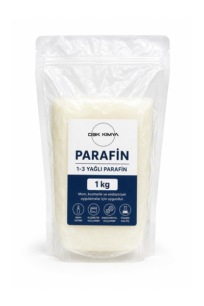obk kimya 1 Kg I 1-3 Yağlı Parafin I Mum Yapımı İçin Uygun Hammadde