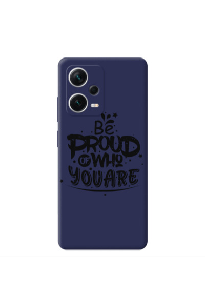 Other Xiaomi Poco X5 Be proud of who you are Dark blue Colored Silicone TPU Θήκη