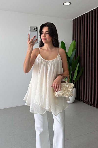 Lady Pixie Flounce Chiffon Blouse