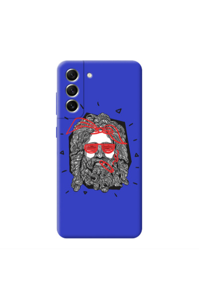 Other Samsung S21 Cool glasses Blue Colored Silicone TPU Θήκη