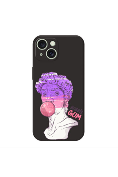 Other Apple iPhone 15 Plus Pin Bubble Black Colored Silicone TPU Θήκη