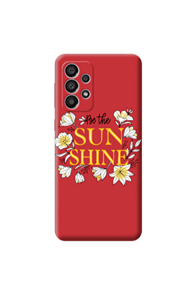 Other Samsung A53 Sun Shine Red Colored Silicone TPU Θήκη
