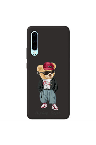 Other Huawei P30 Hip hop style Black Colored Silicone TPU Θήκη