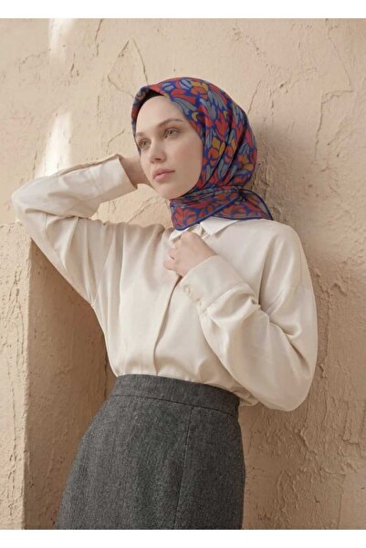 SILKHOME EŞARP FLORAL DESEN PAMUK EŞARP