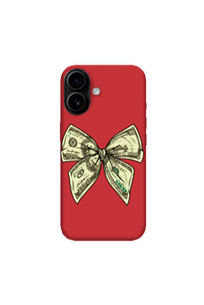 Other Apple Iphone 16 plus Bowtie Dollars Red Colored Silicone TPU Θήκη