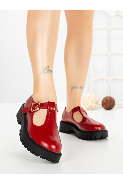 CM Pantofi casual dama visinii din piele ecologica Zenella