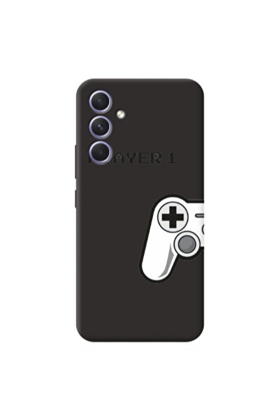 Other Samsung A54 Player 1 Black Colored Silicone TPU Θήκη