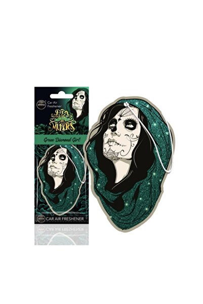 AMIO Odorizant auto pentru oglinda AROMA CAR MUERTOS Green Diamond Girl